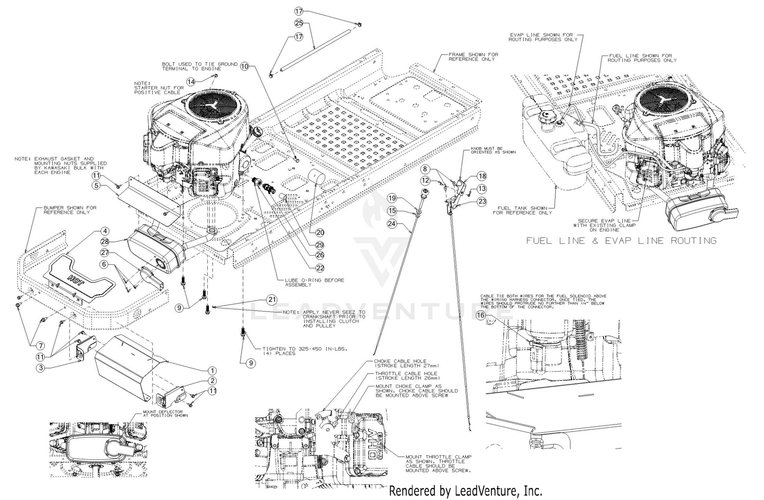 Cub Cadet RZT LX 50 KW FAB 17RICAXZ010 2018 Engine Accessories