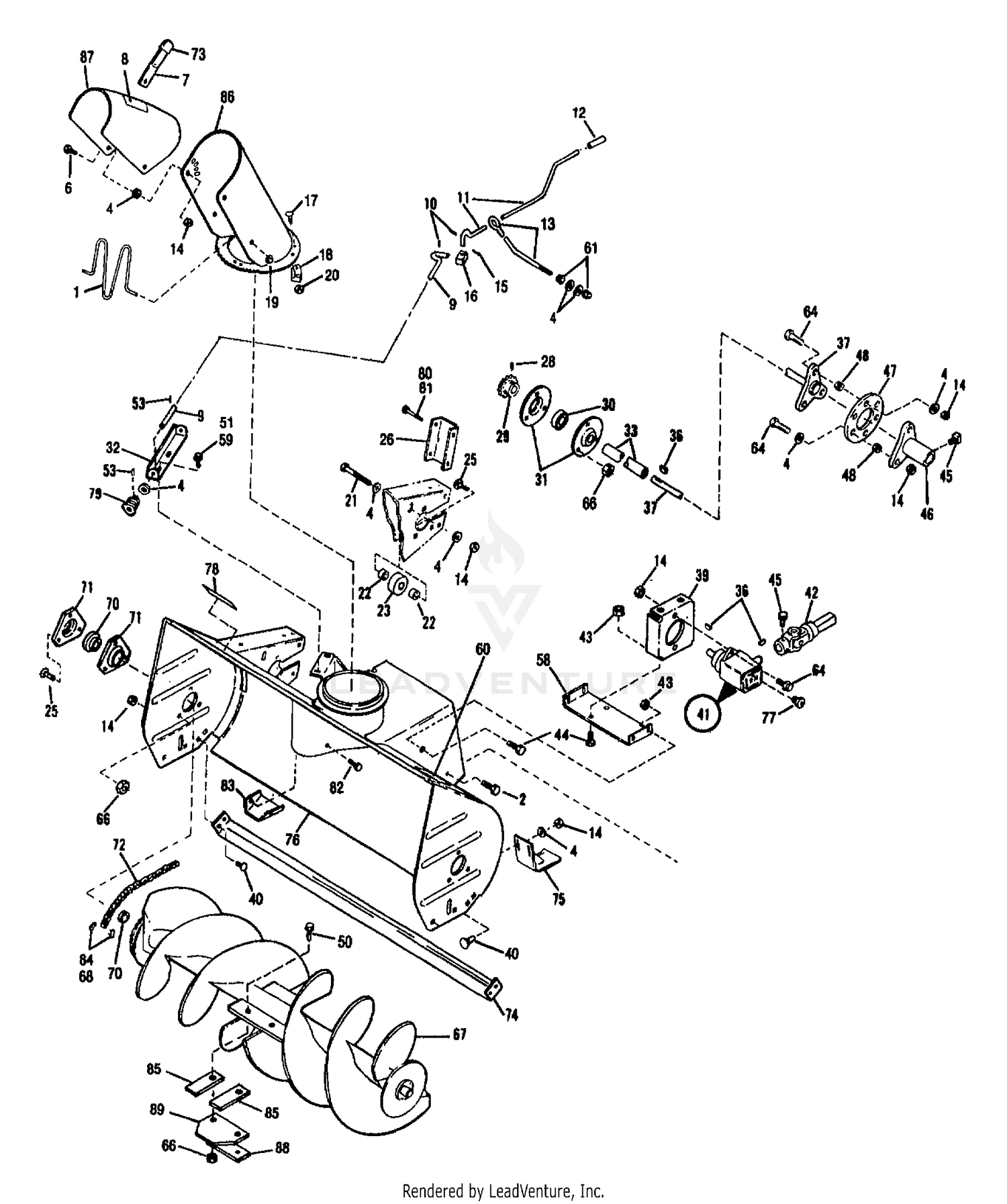 42" SNOWTHROWER ATTACHMENT