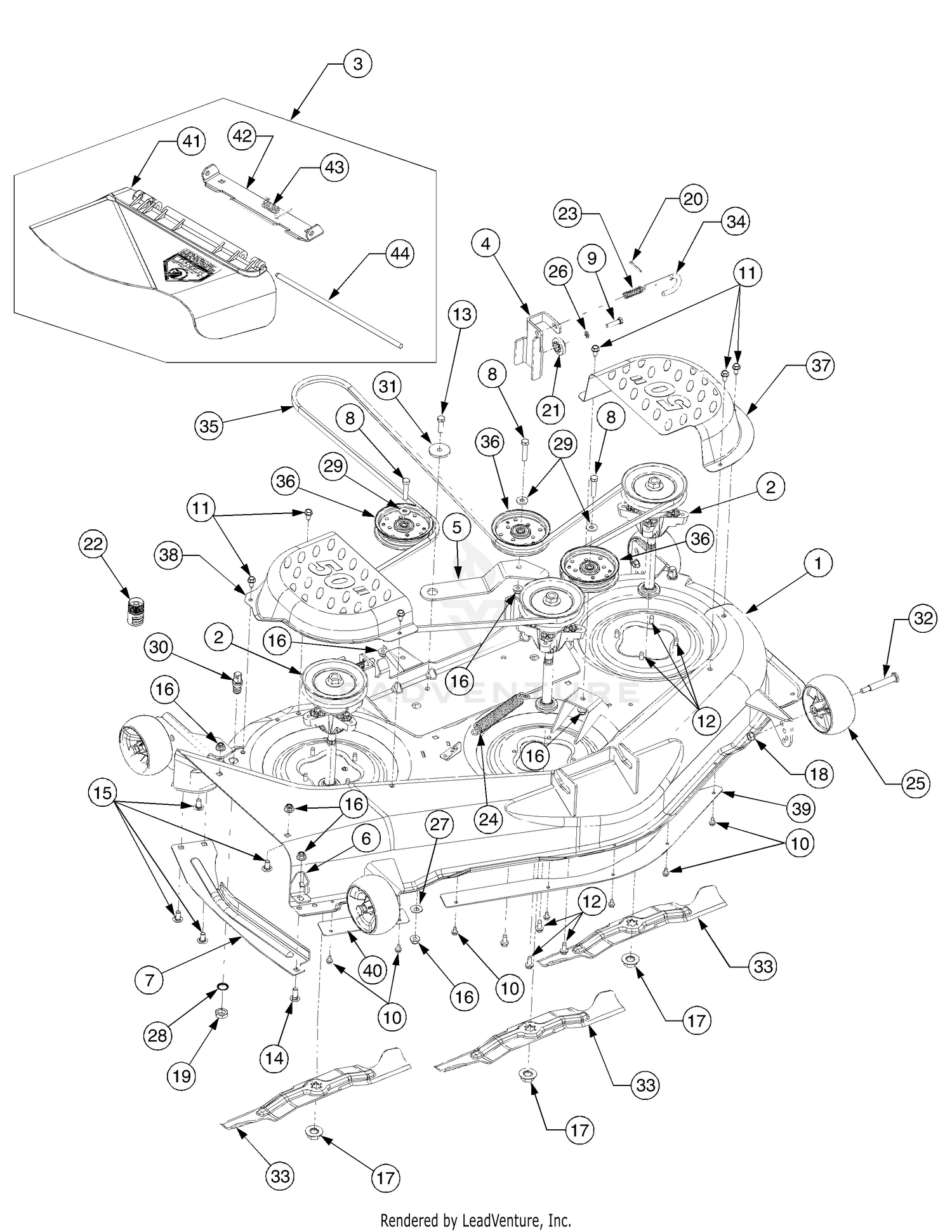 Cub cadet rzt 2025 50 deck height adjustment