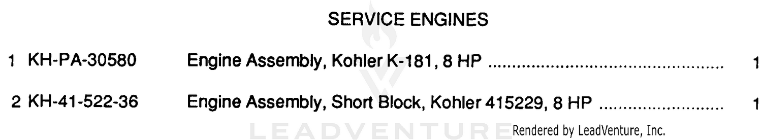 Service Engines
