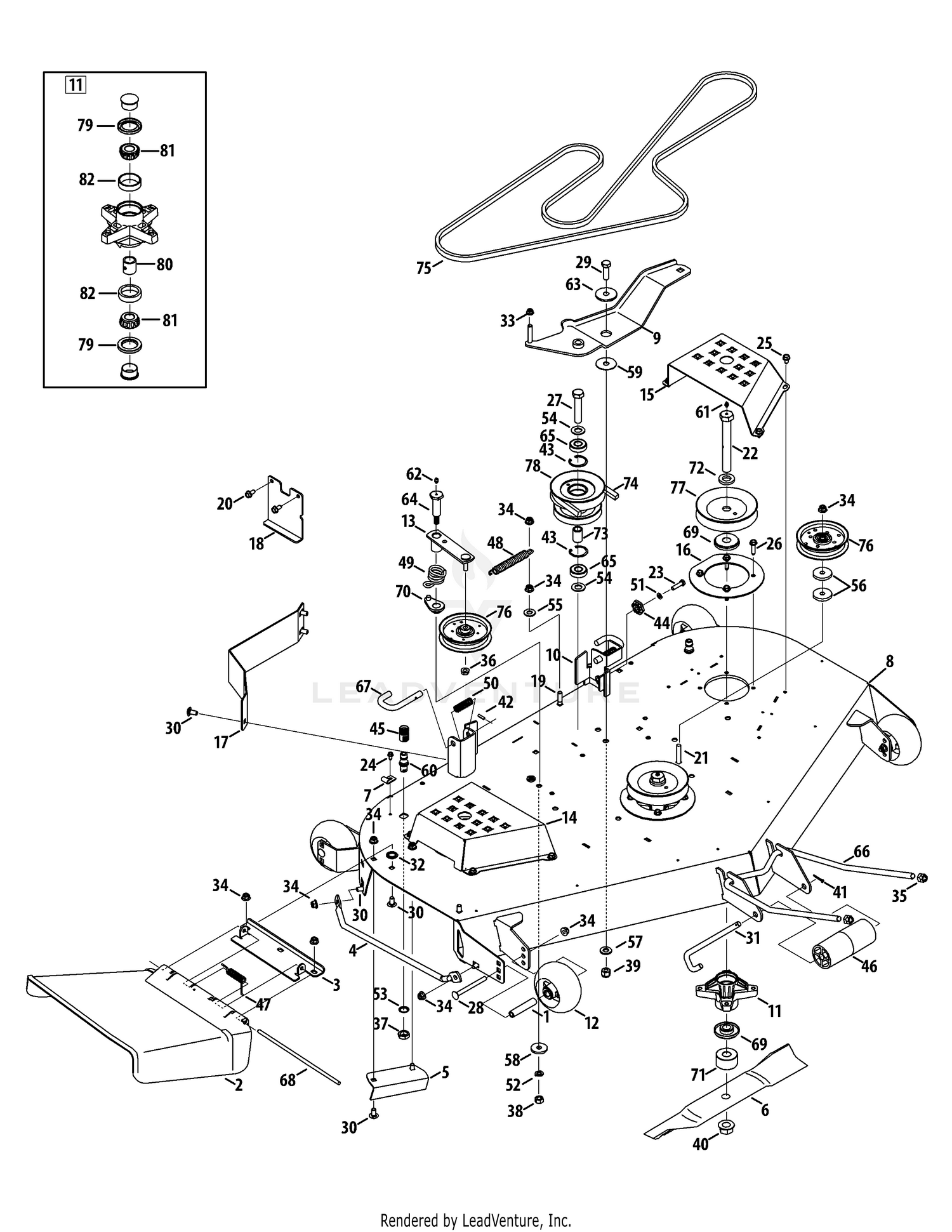 54 inch mower online deck for cub cadet