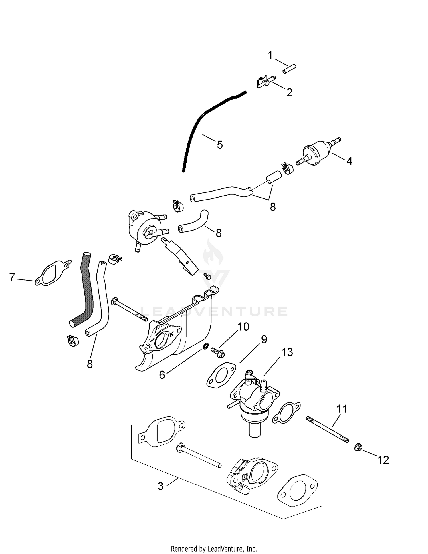 Cub cadet outlet xt1 fuel pump