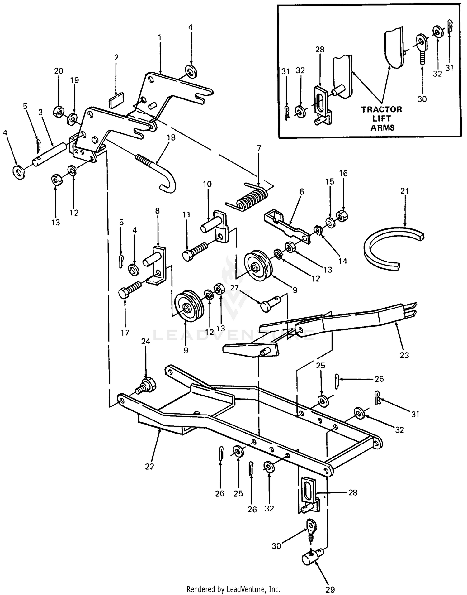 Cub Cadet 358 44C 44 Mower 190-358-100 Blades & Spindles