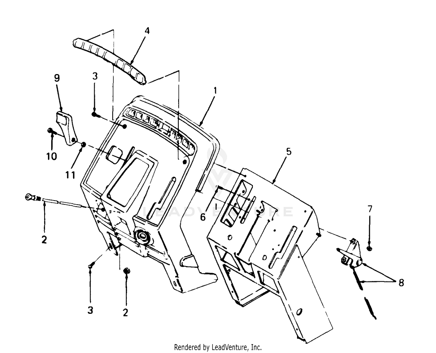 Pedestal, Instrument Panel And Engine Controls