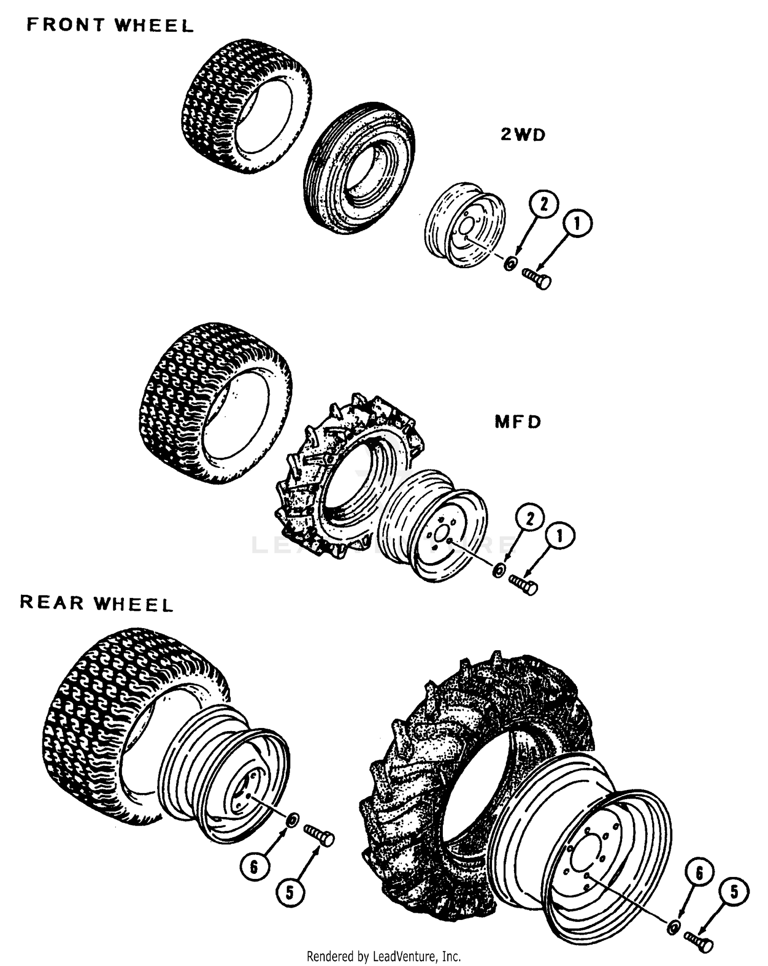 Wheel Mounting Hardware 2WD