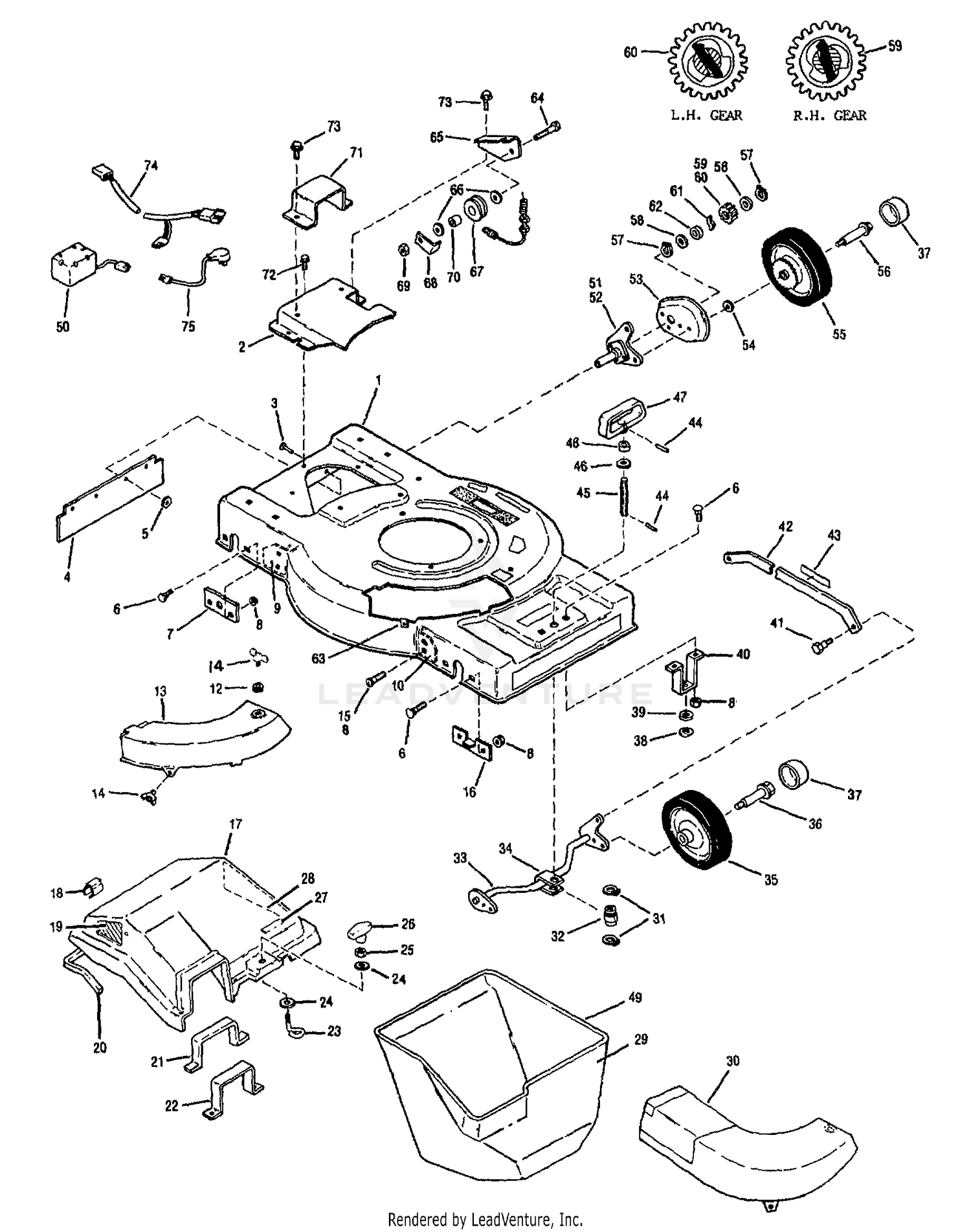 DECK AND DRIVE ASSY.
