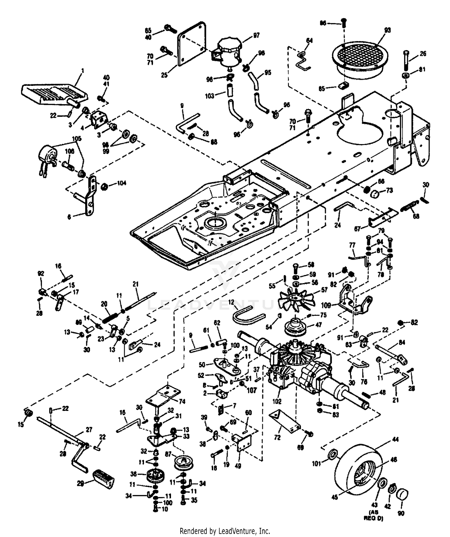 HYDROSTATIC & BRAKE ASSEMBLY
