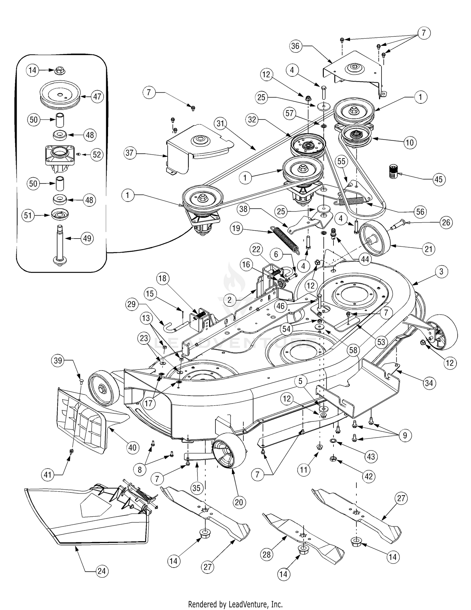 Cub cadet lt1046 deck belt hot sale