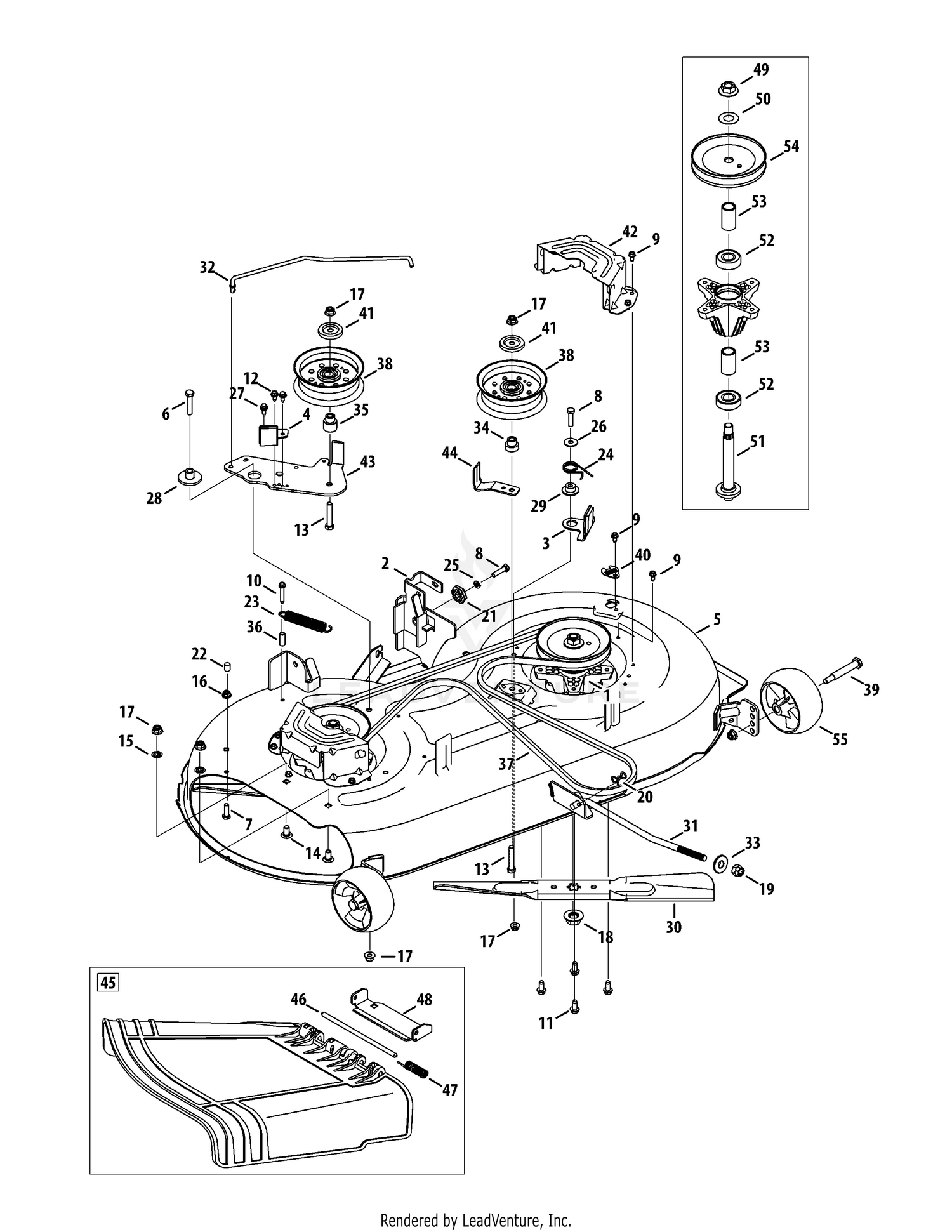Mower Deck (May 27, 2014 & after SN 3)