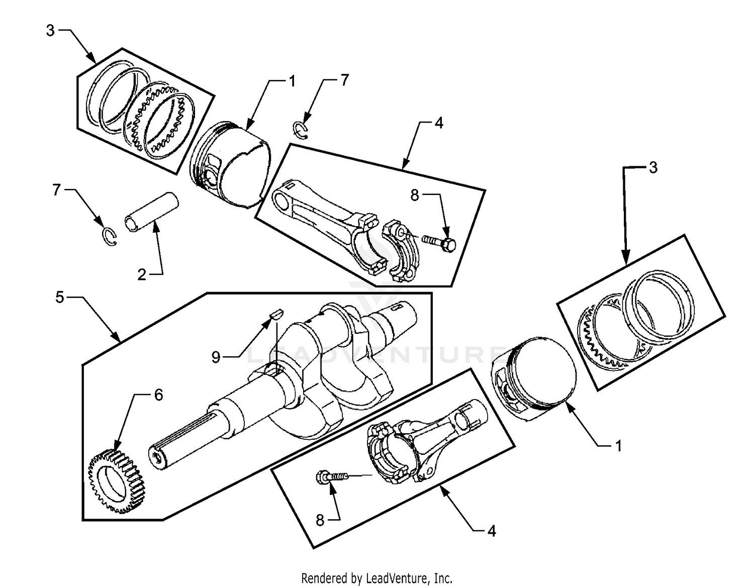Pistons And Crankshaft
