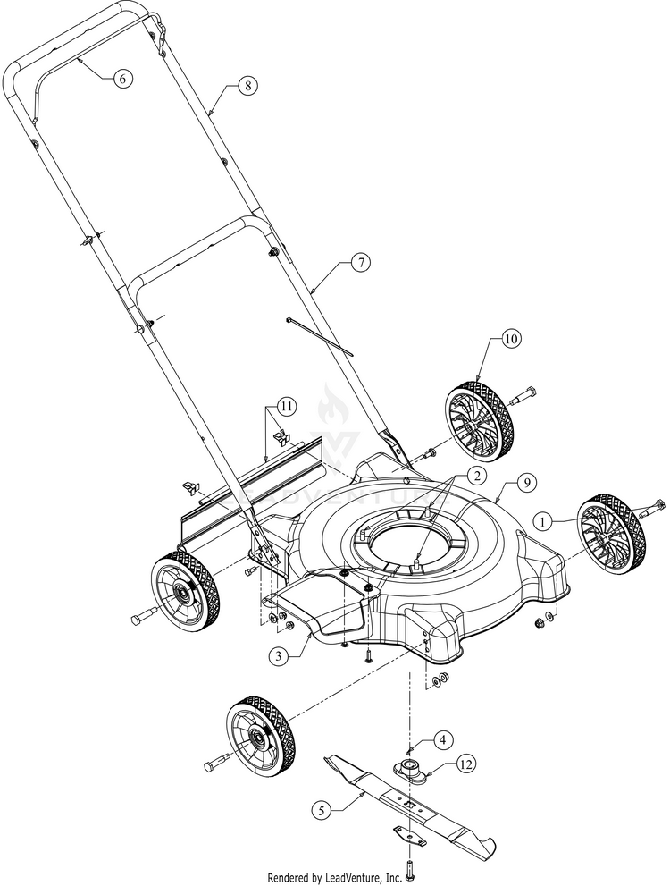 Bolens 11A020W765 (2016) Push WalkBehind Mowers PartsWarehouse