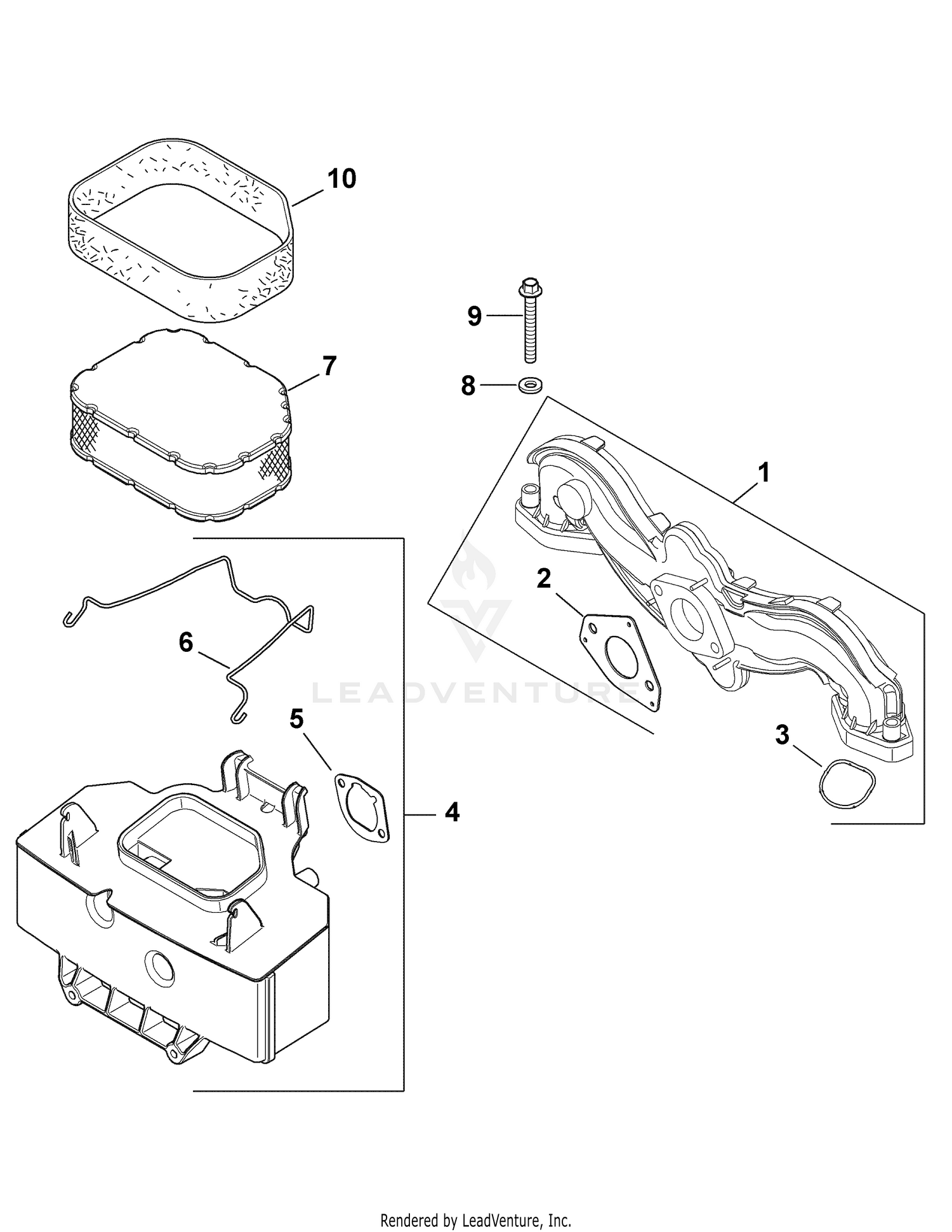 Air Filter Intake Manifold