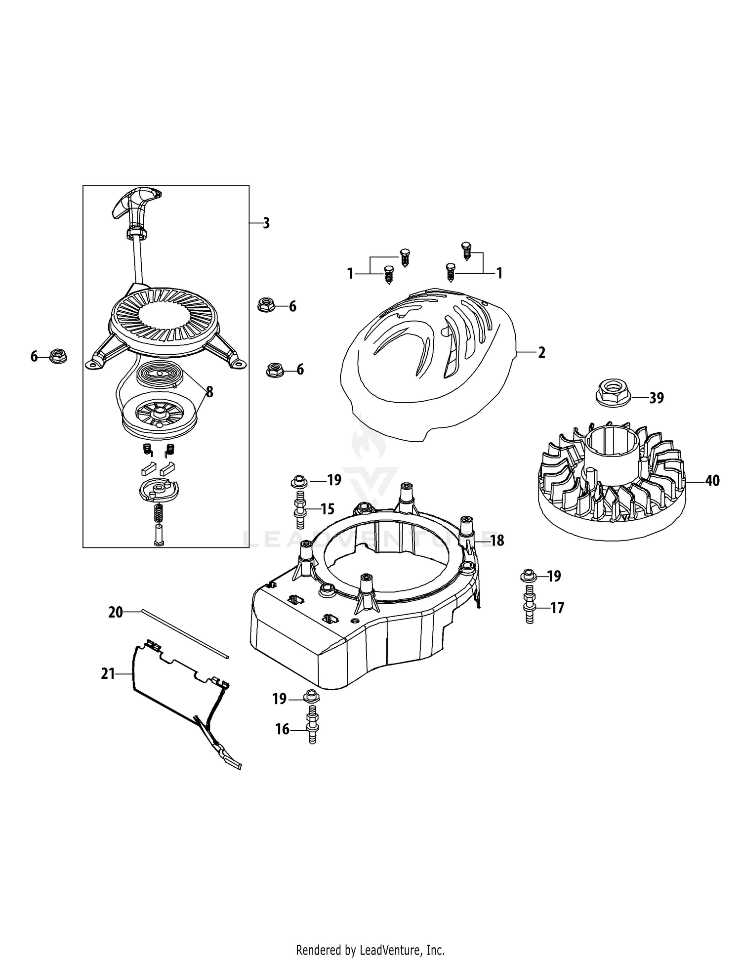 5P70M0C Flywheel & Shroud