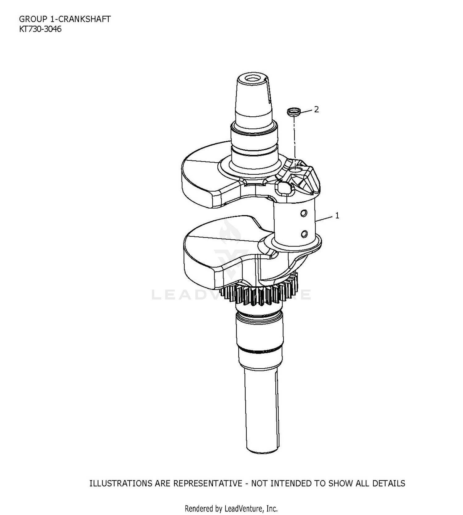 KT730-3046 CrankShaft