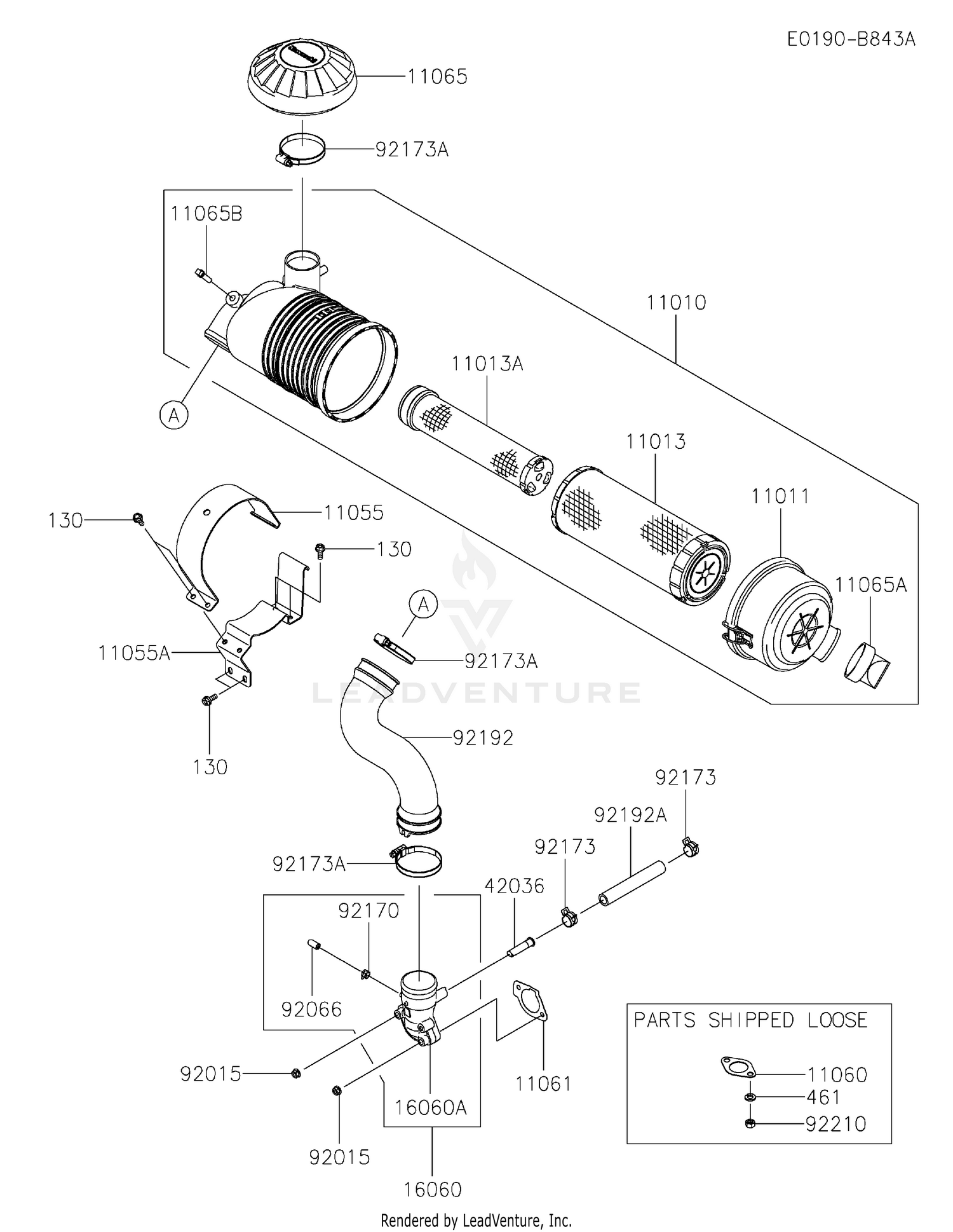 FX691V-DS32 AIR FILTER & MUFFLER