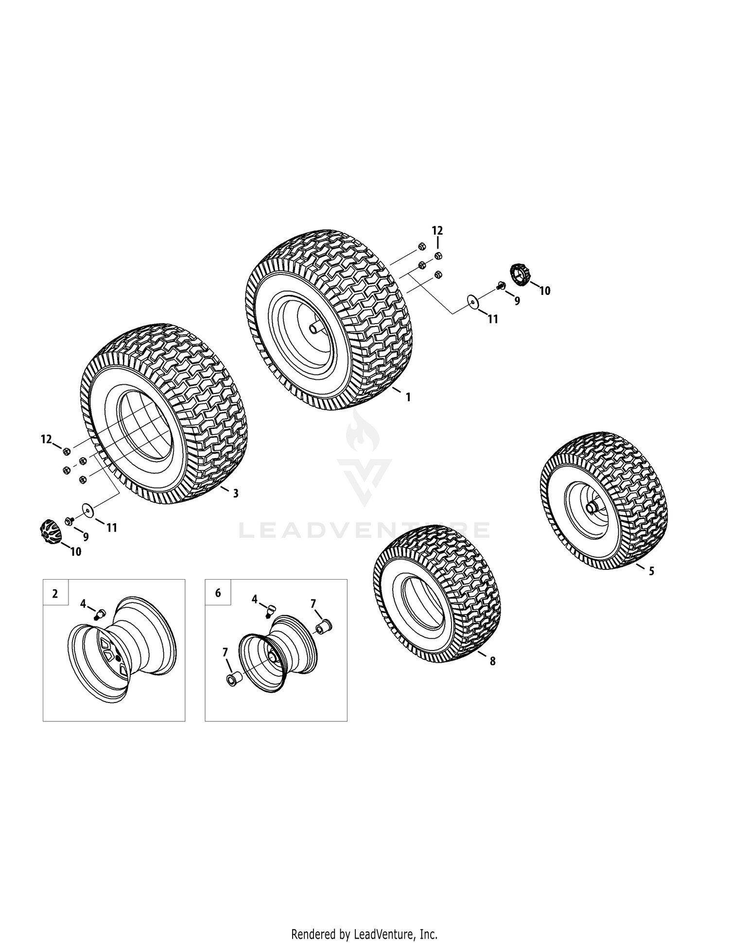 Front & Rear Wheels