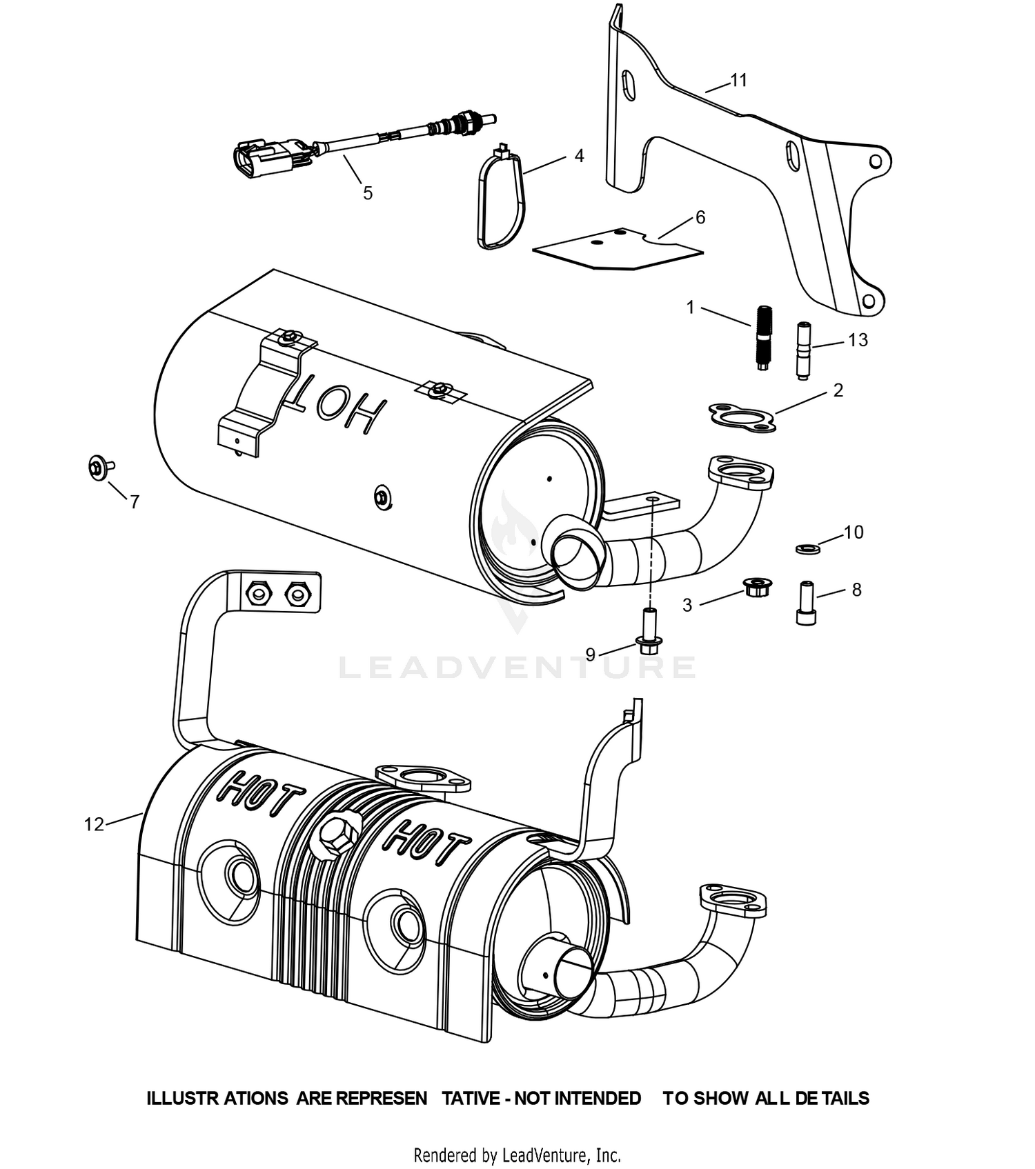 EZT750-3018 Exhaust