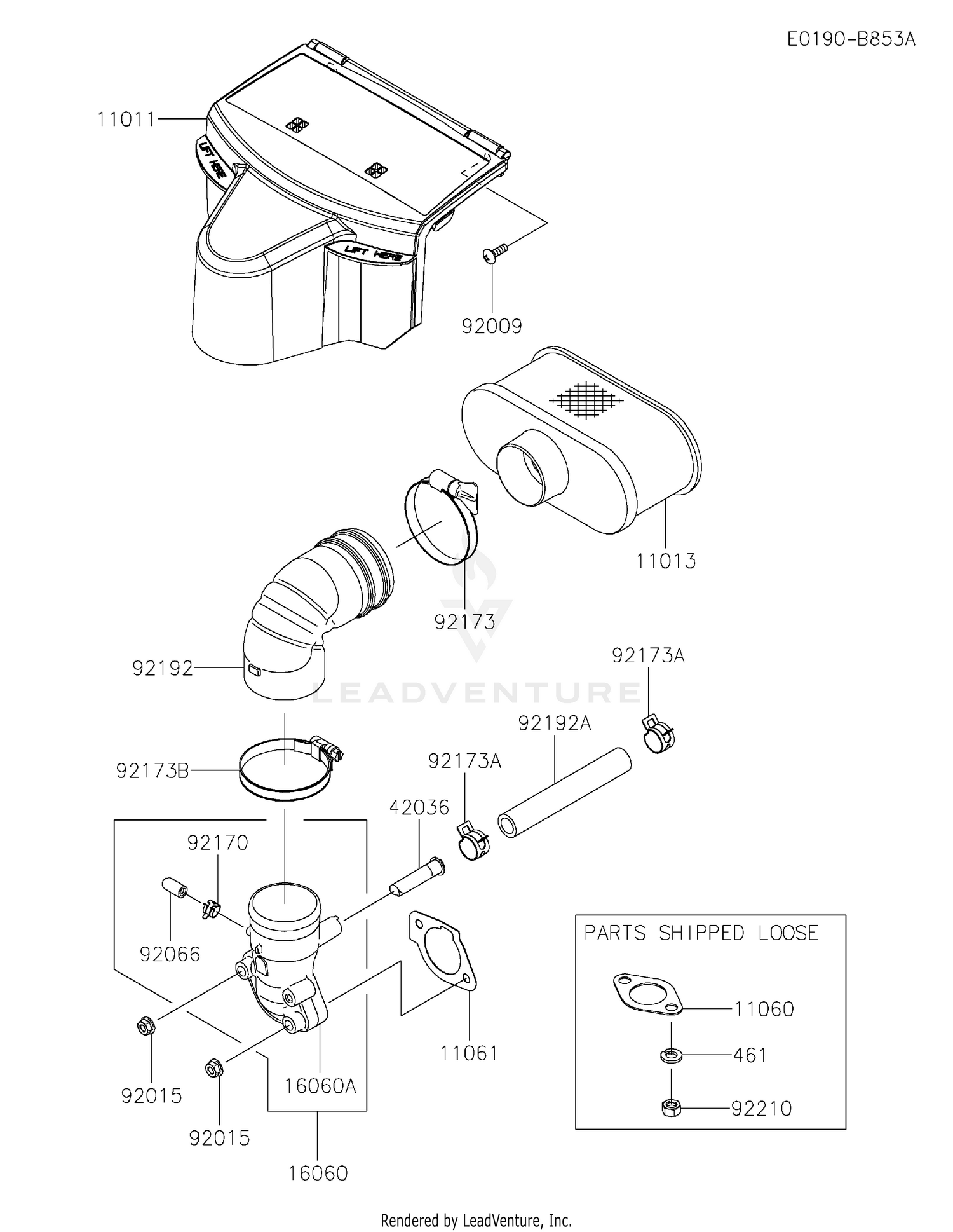 FR691V-JS05 AIR FILTER & MUFFLER