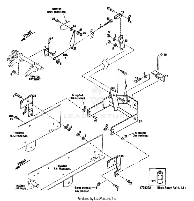 TroyBilt 14071 SLEEVE HITCH Attachment (S/N 140710100101) Tractor