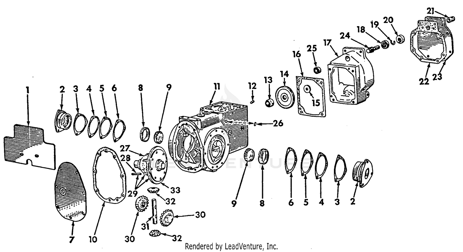 Transmission Case, Diff & Reduction Housing