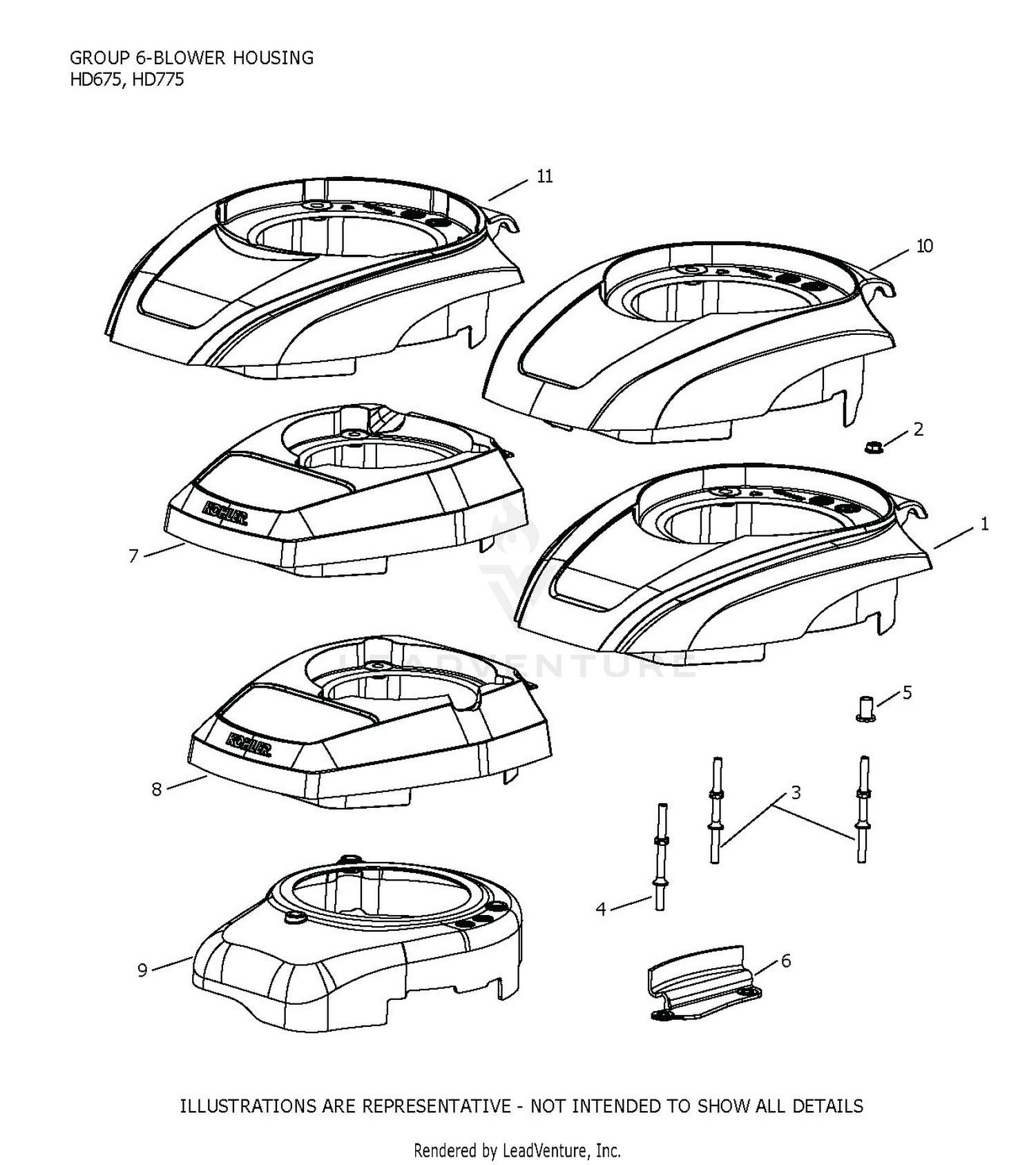 HD775-3114 Blower Housing
