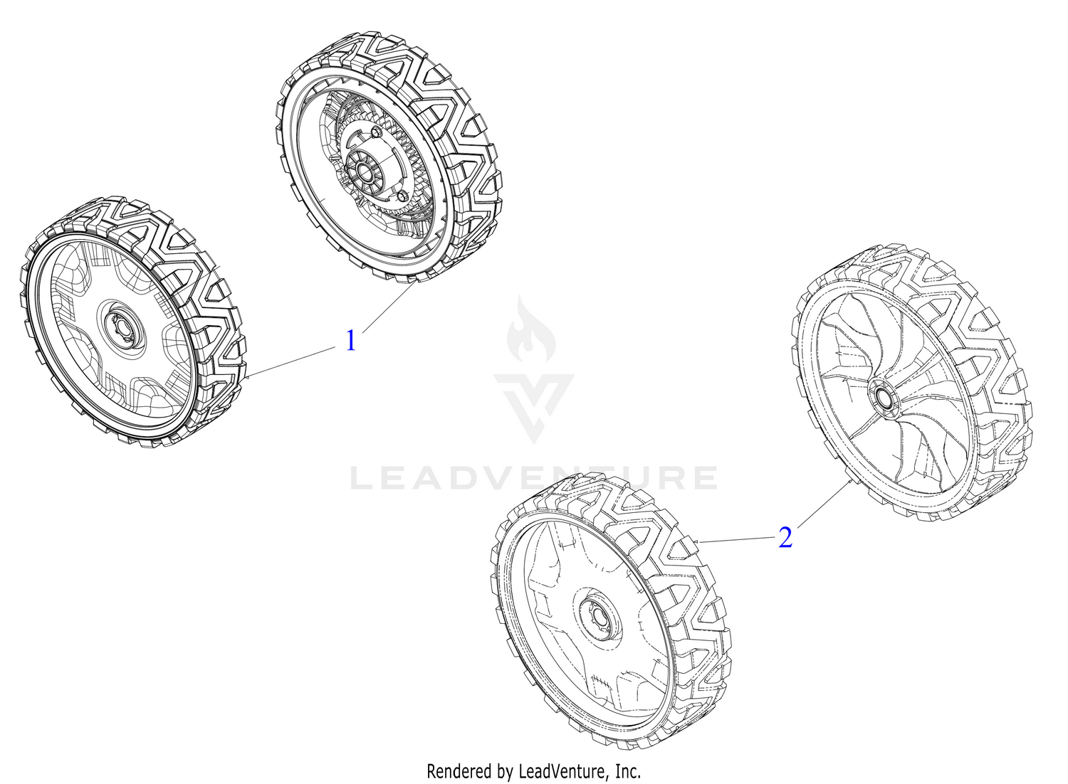 MTD 12AVC2RQ719 2019 Wheels