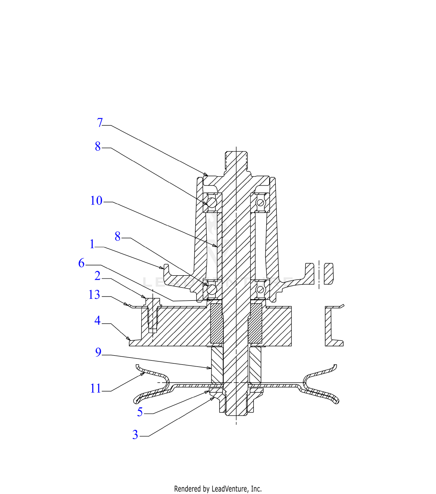 Deck Drive Spindle