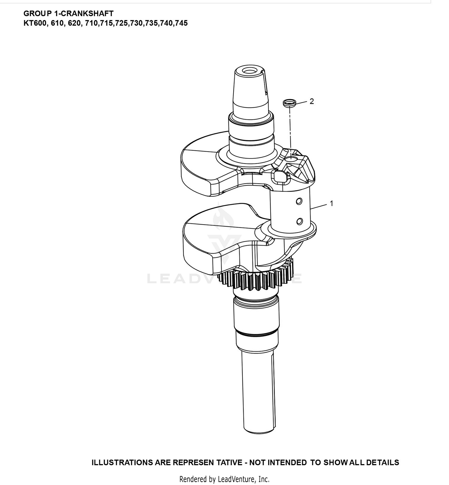 KT735-3107 CrankShaft