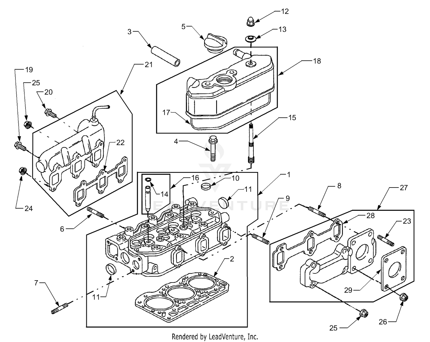 Cylinder Head And Manifolds