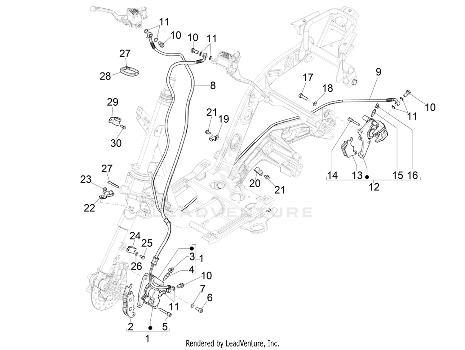 Brakes pipes - Calipers