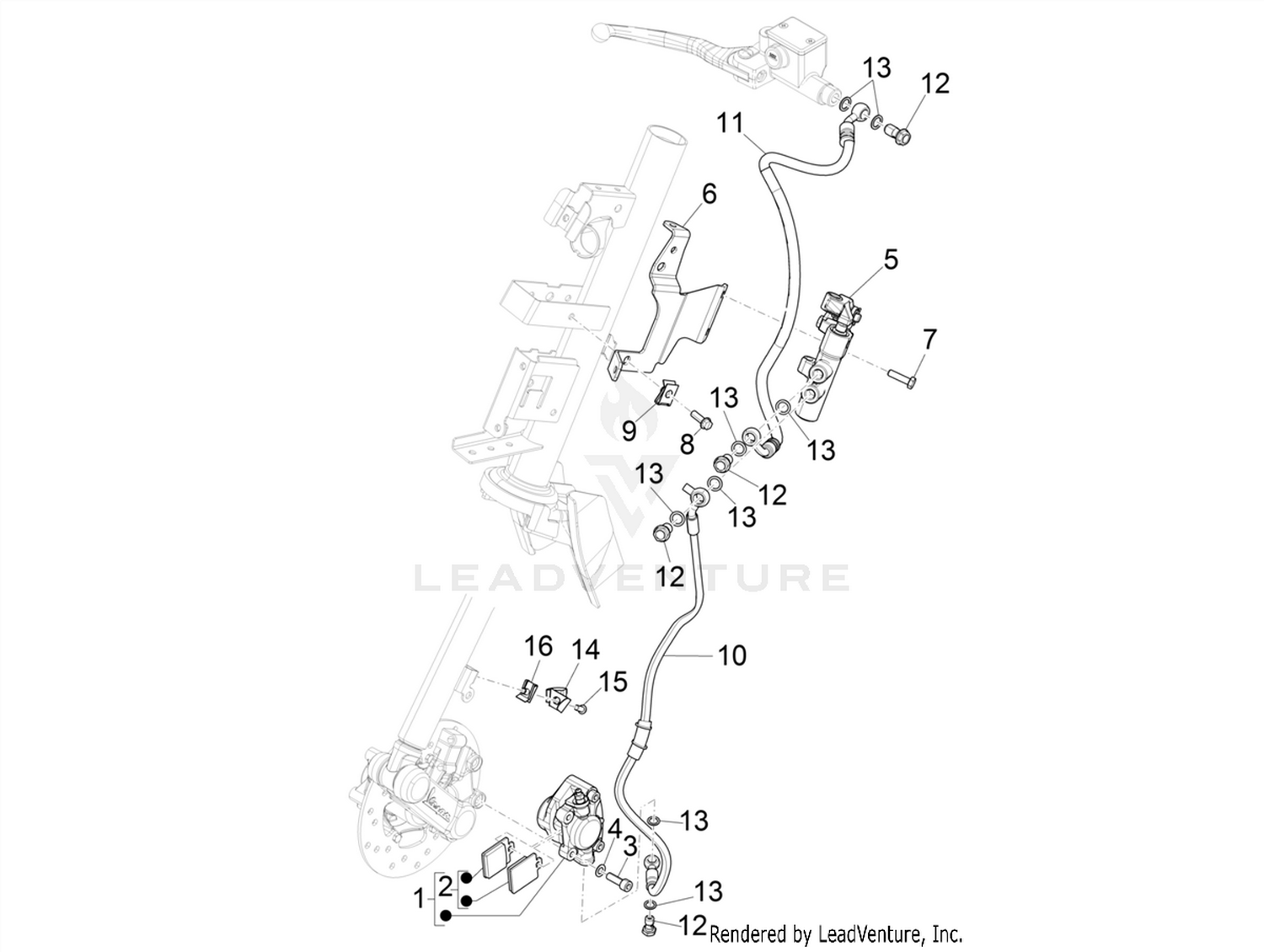 Brakes pipes - Calipers