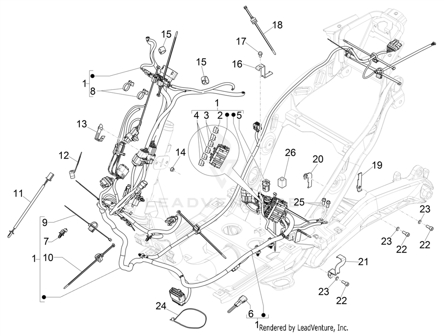 Main cable harness