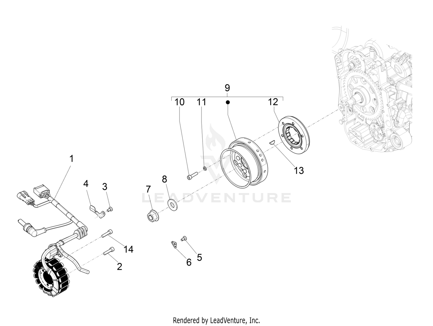 Flywheel magneto