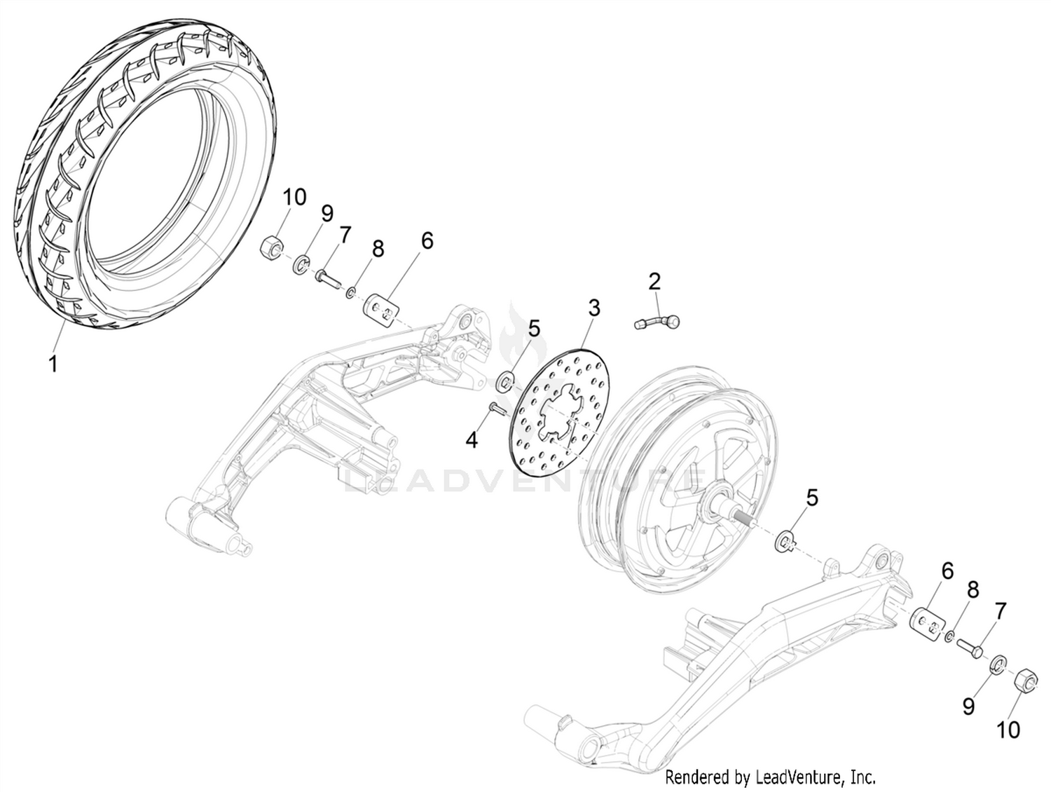 Rear wheel