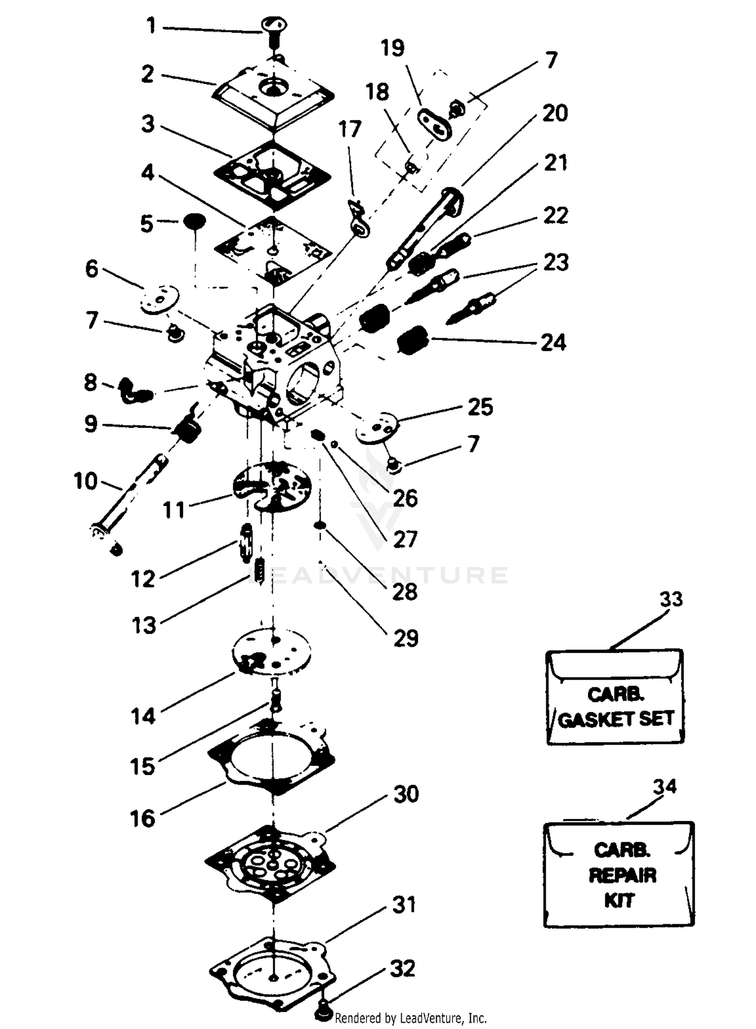 Carburetor Assembly P/N 35094