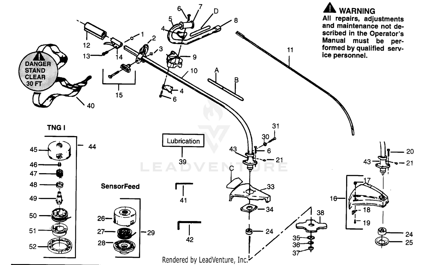 CUTTING HEAD & DRIVE SHAFT