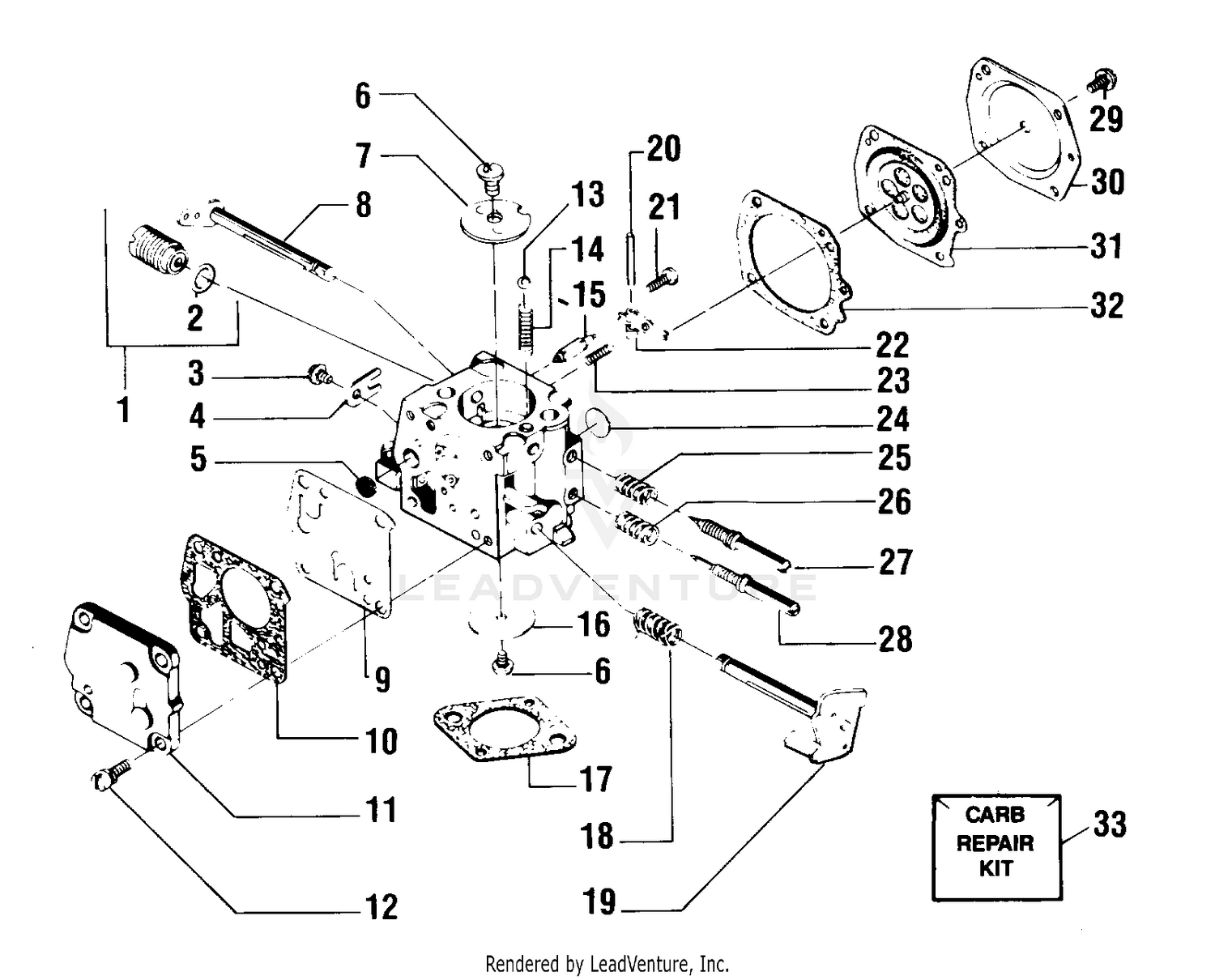 CARBURETORS HS-168A, HS-176A