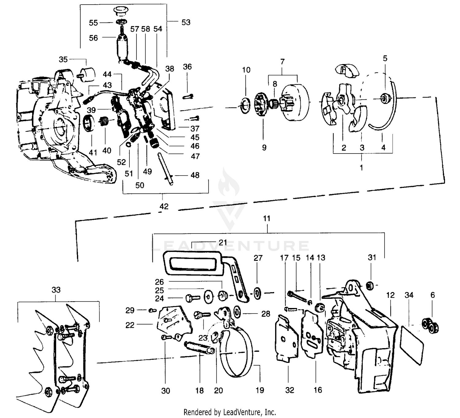 CLUTCH, OIL PUMP & SPURS