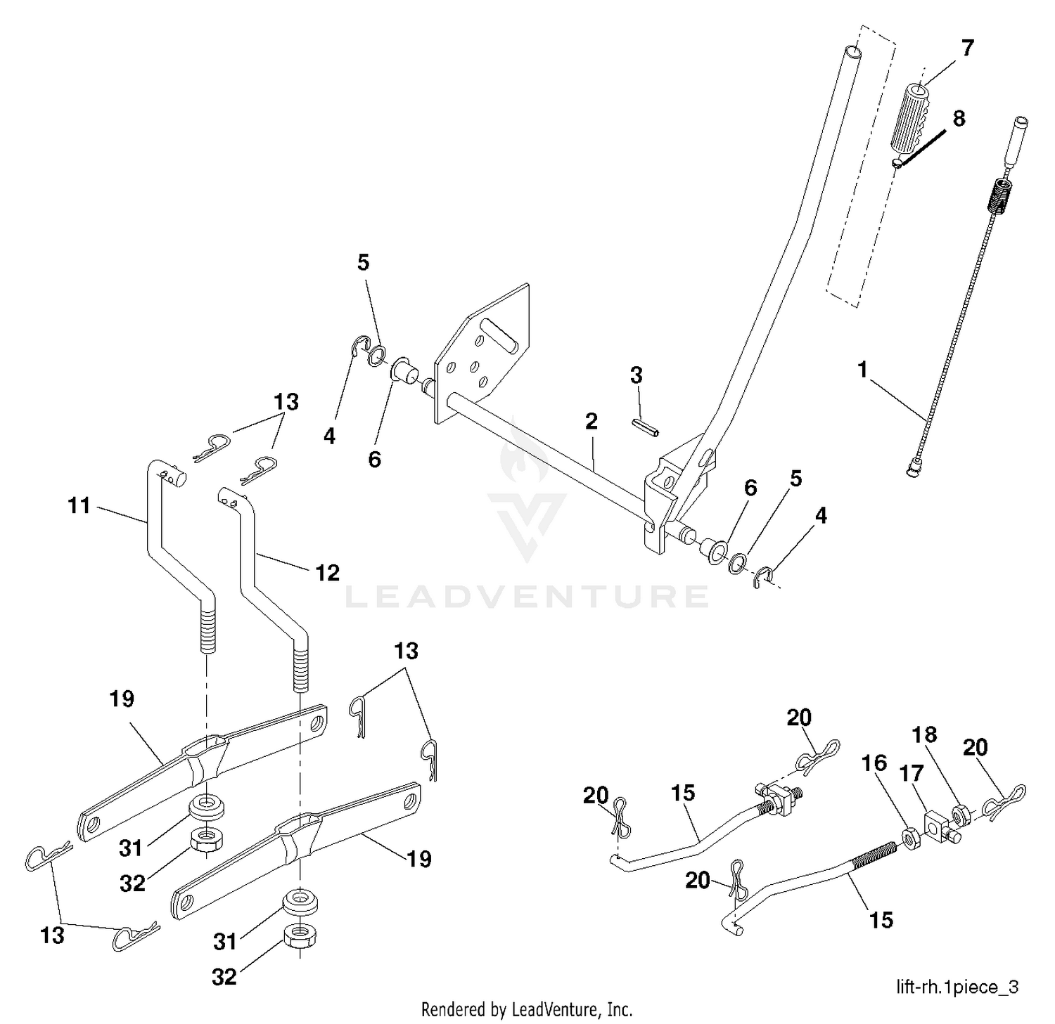 MOWER LIFT / DECK LIFT