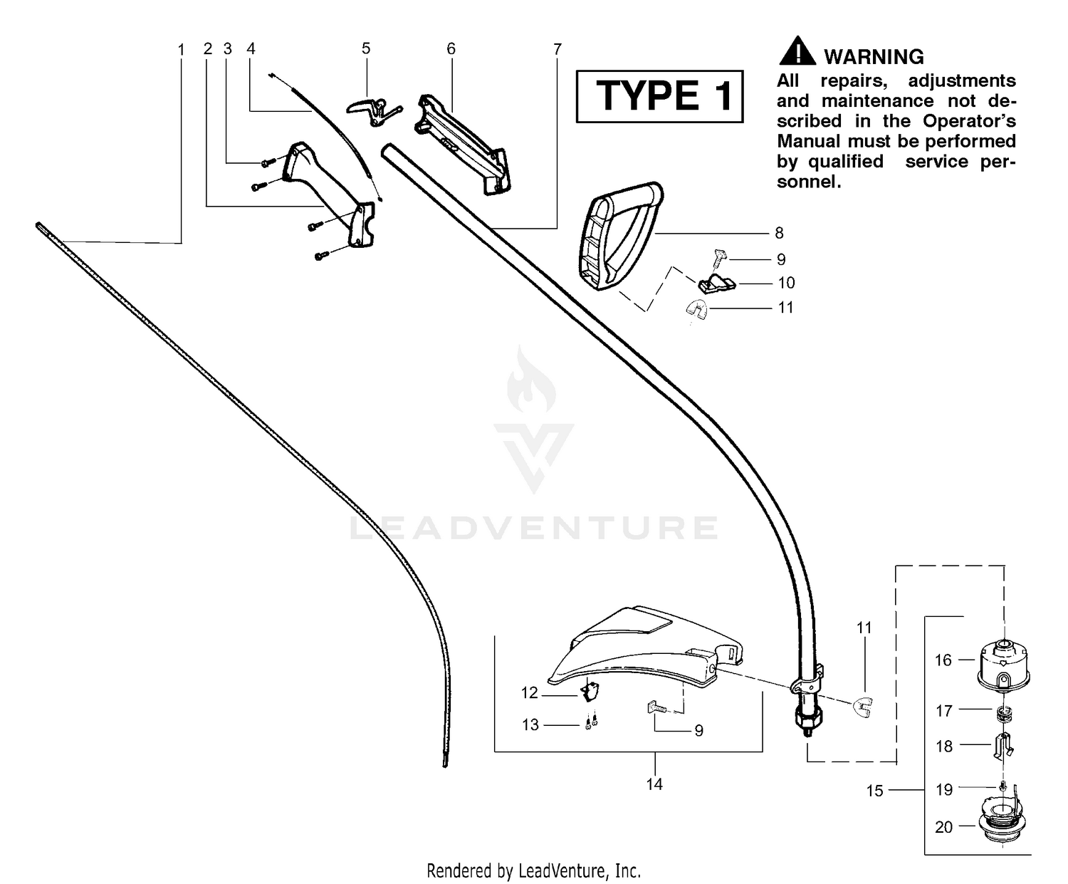 Handle, Chassis & Bar Assembly Type 1