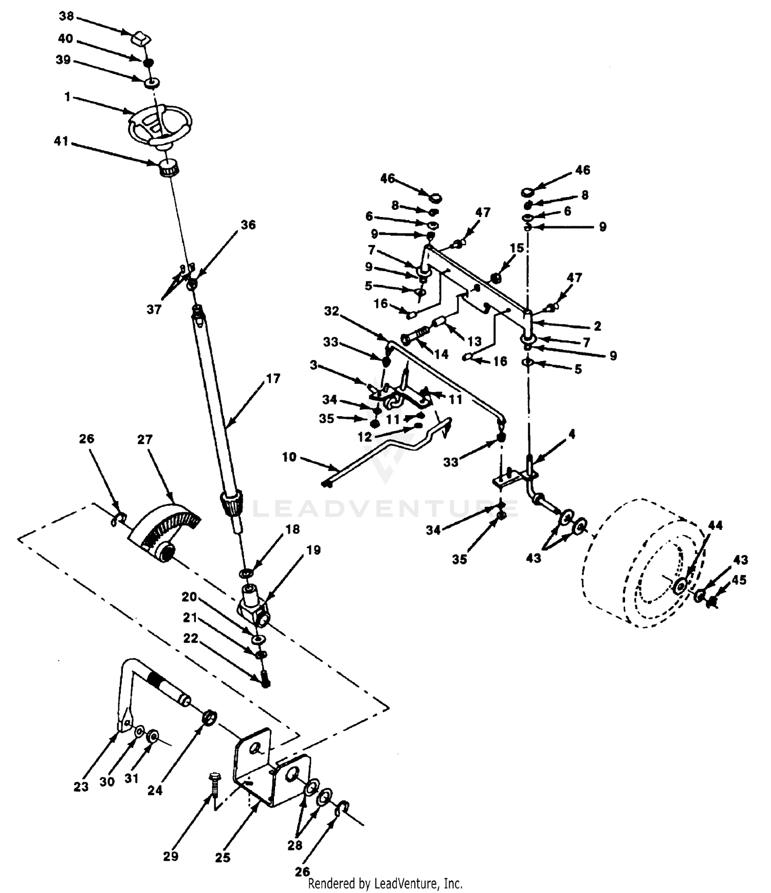 STEERING FRONT AXLES AND WHEELS