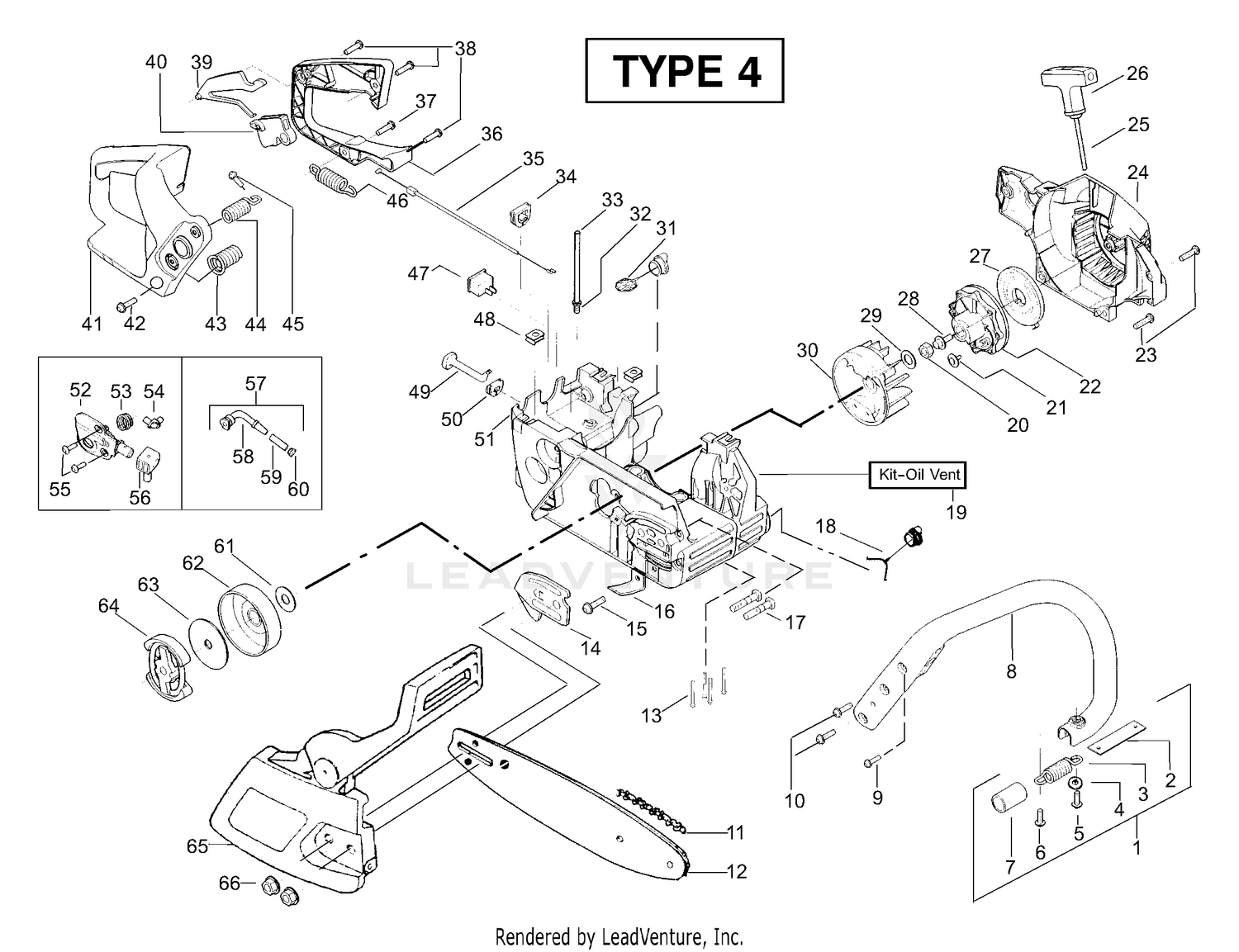 Chassis & Handle Assembly Type 4