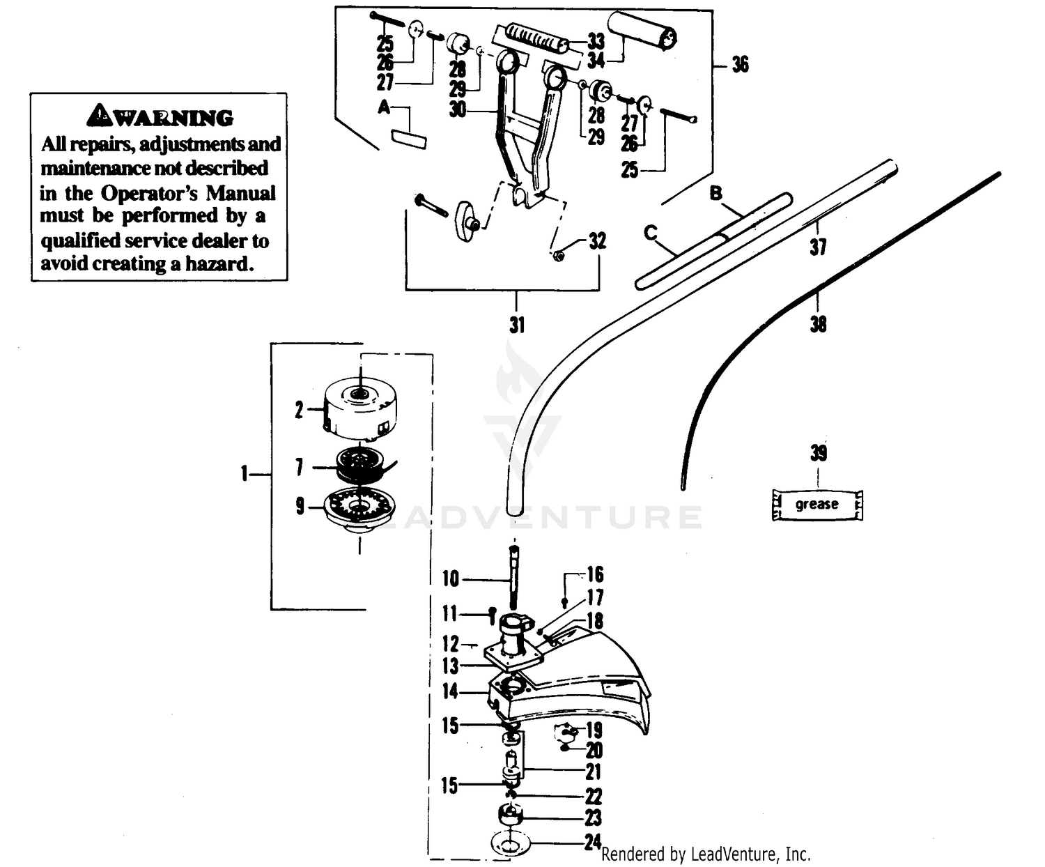 CUTTING HEAD & DRIVE SHAFT