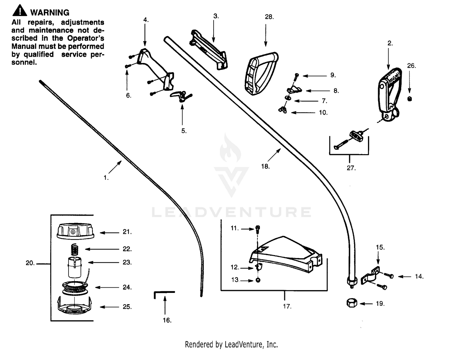 CUTTING HEAD & DRIVE SHAFT