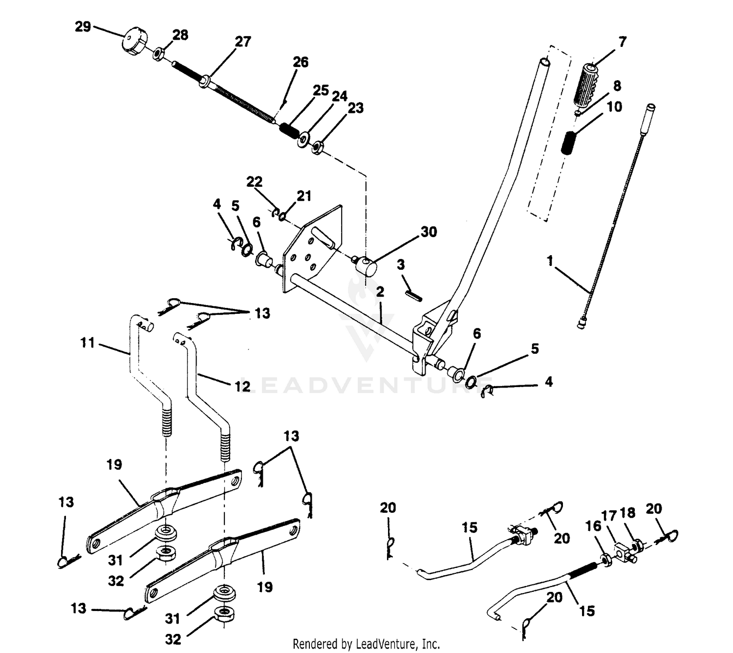 MOWER LIFT ASSEMBLY