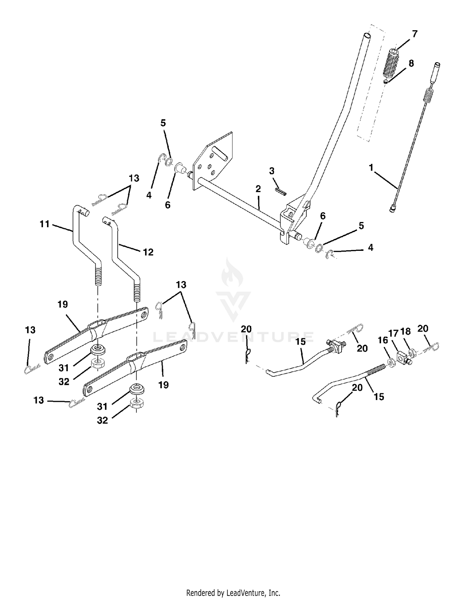 MOWER LIFT / DECK LIFT