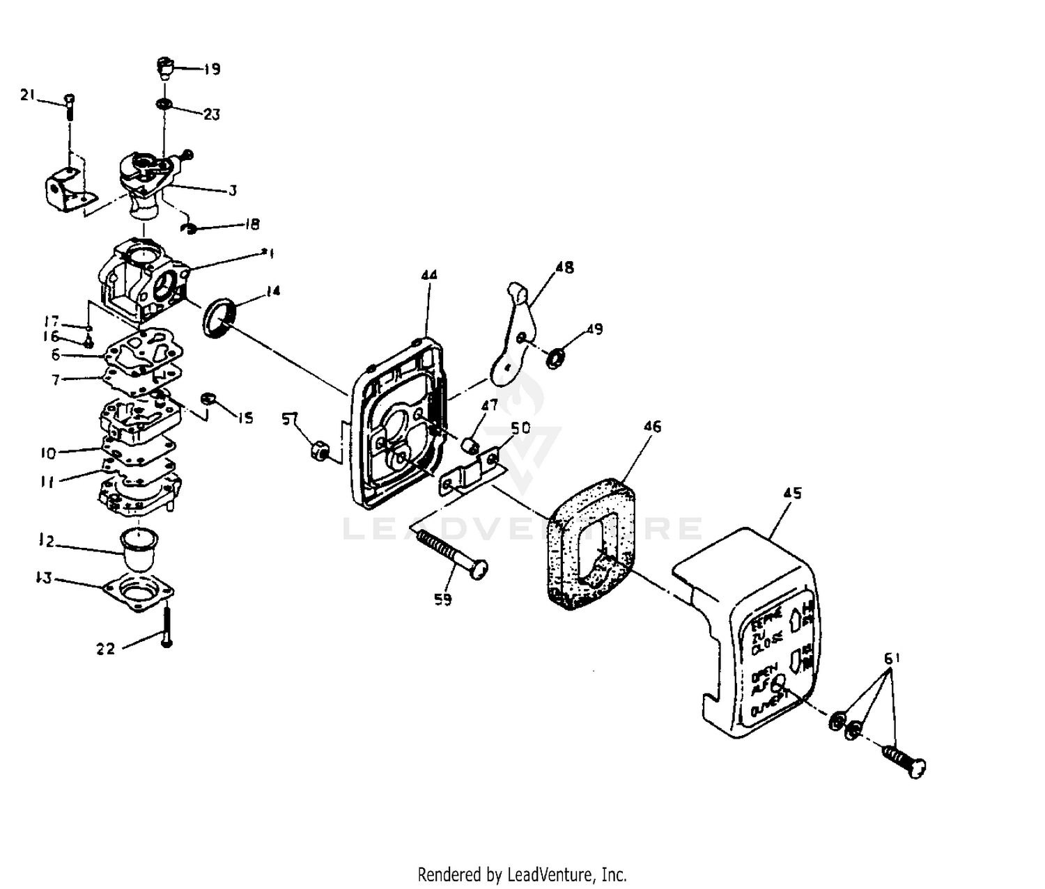 CARBURETOR & AIR CLEANER #216813S