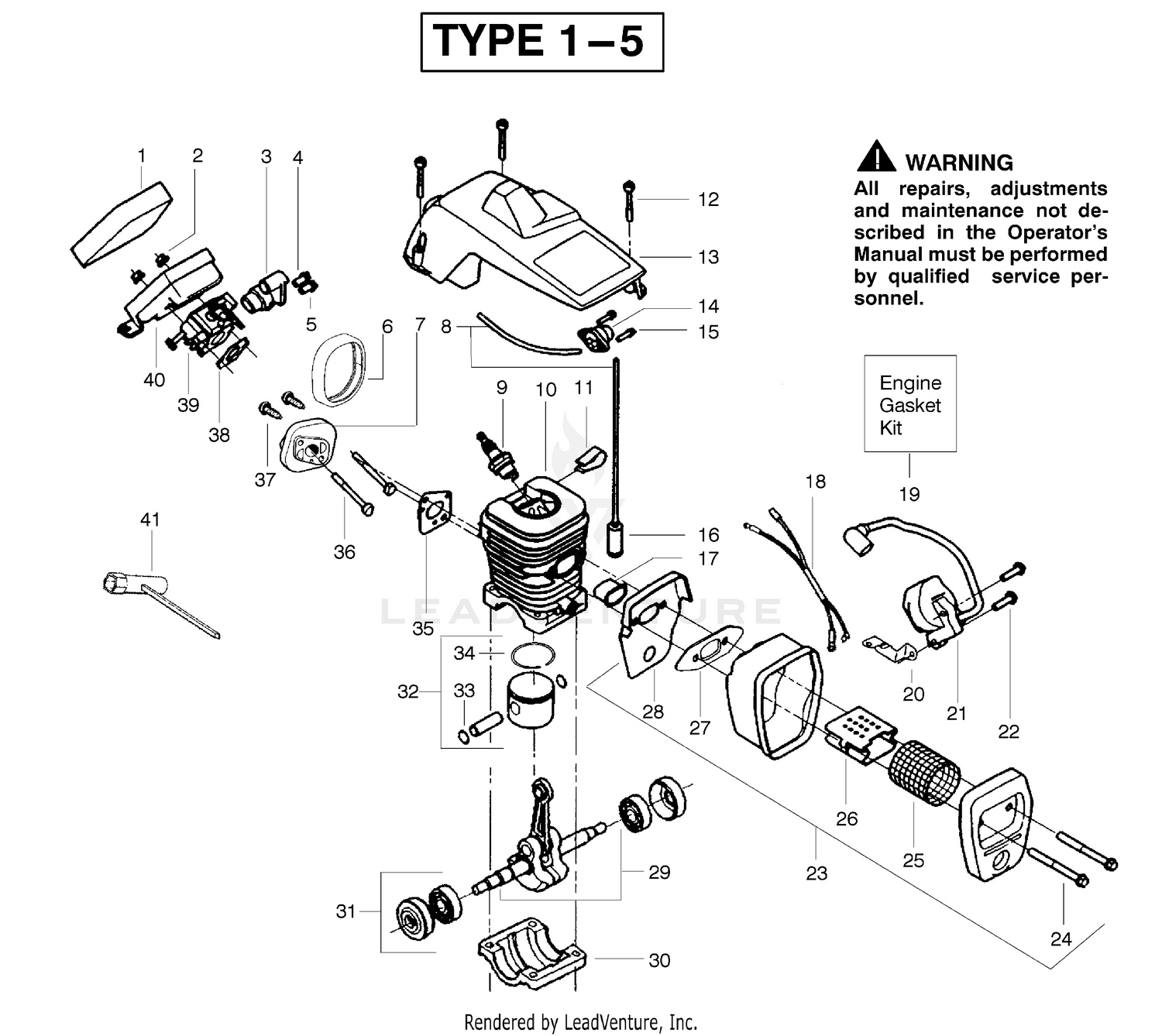 Engine Assembly Type 1-5