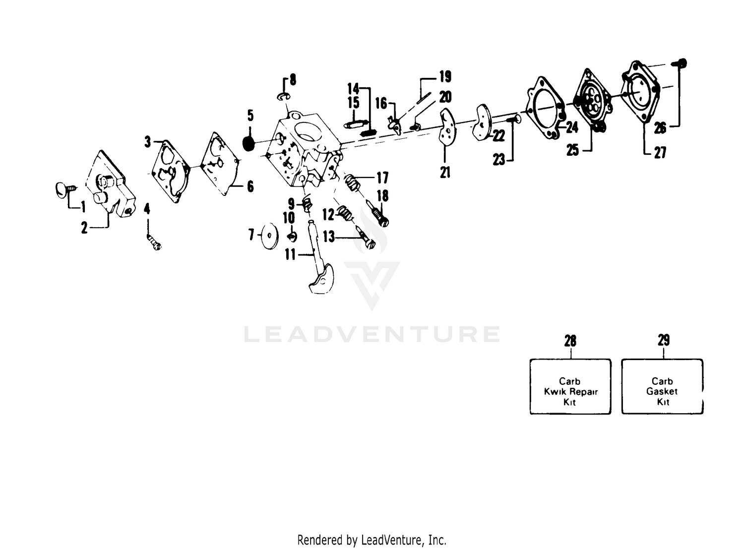 CARBURETOR WA-149 BREAKDOWN