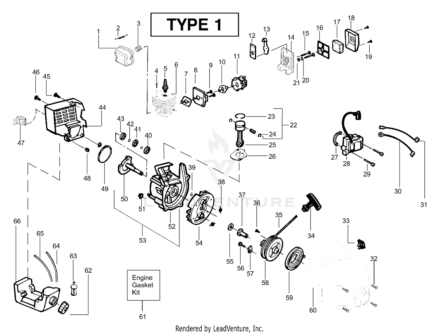 Engine Assembly Type 1